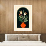 Geometric Floral - Artful Simplicity - - Framed Posters