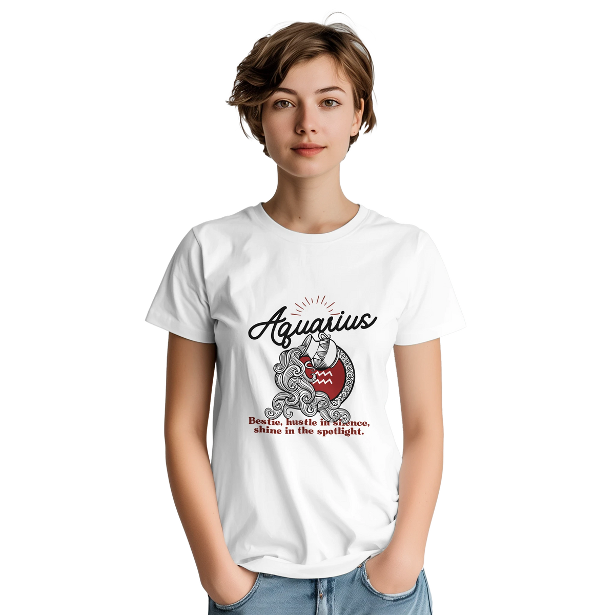 Zodiac Star Signs Tee – A Meaningful Gift for All Signs - Aquarius - T-Shirts