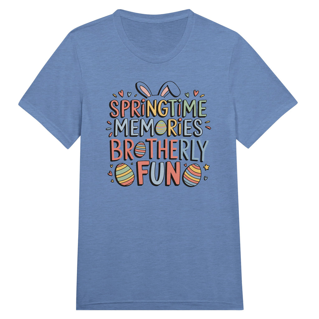 Brotherly Easter Fun – Springtime Memories T-Shirt - Blue Triblend - T-Shirt