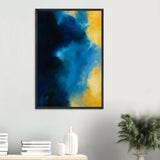 Abstract Flow Wooden Framed Poster – Gift of Color Emotion - Black frame - Wooden Framed Posters