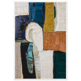 Textured Abstraction - Layers of Earth in Framed Art - - Wooden Framed Posters