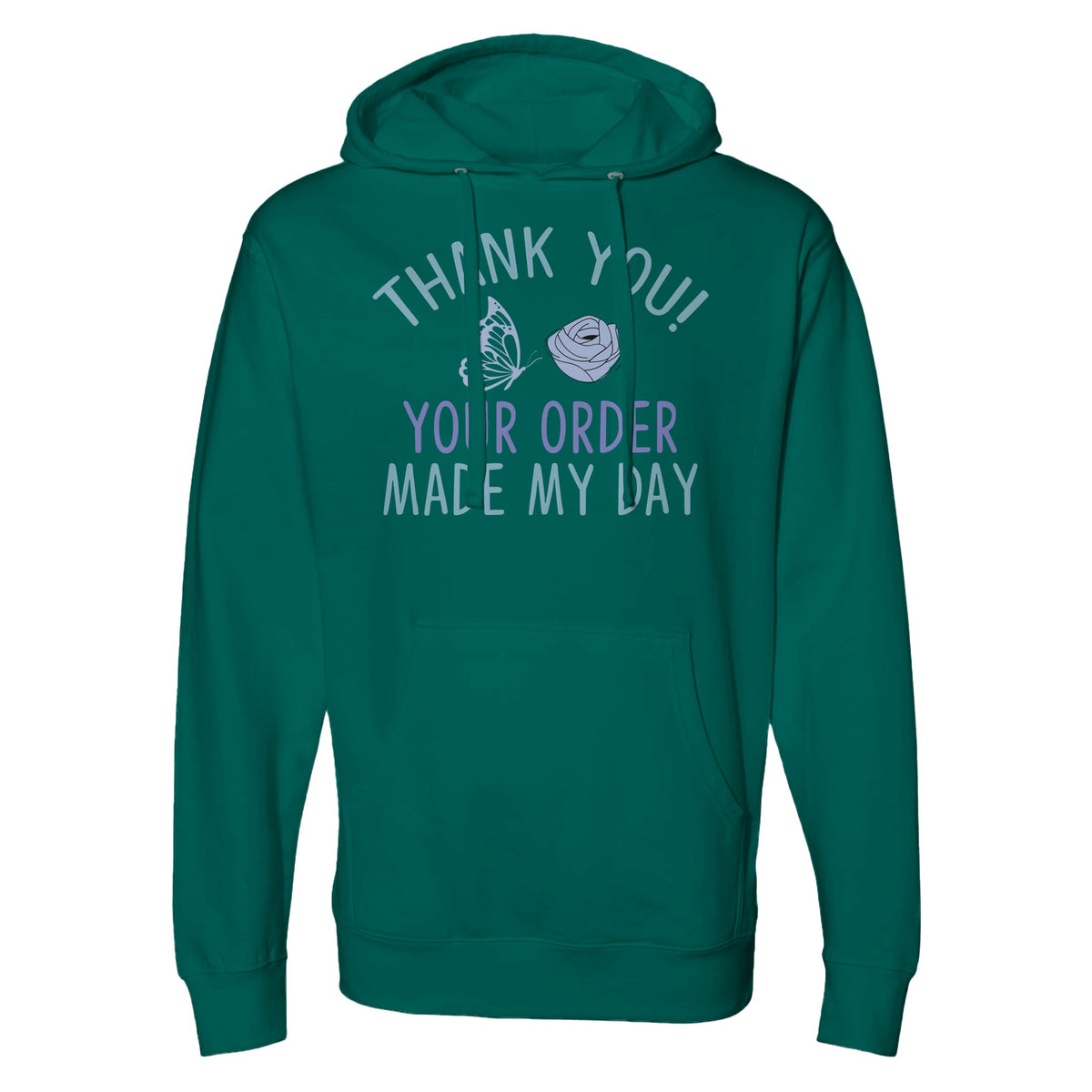 Wear Your Thanks - Appreciation Hooded Apparel - alpine green - Hoodies