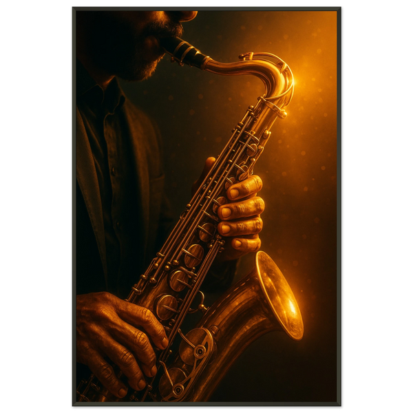 Jazz Soul Metal Framed Poster – A Gift of Music & Memory - - Metal Framed Posters