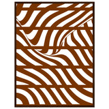 Flowing Lines - Contemporary Wall Art - 60x80 cm 24x32″ Dark wood frame - Wooden Framed Posters