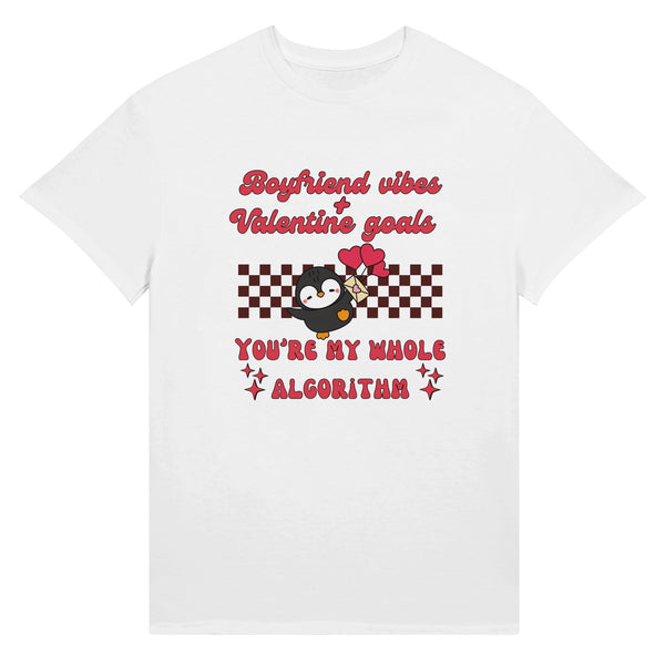 Adorable Penguin Valentine Gift Tee - White - T-Shirt