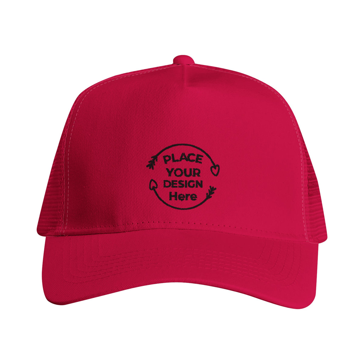 Classic Customizable Trucker Style with Modern Comfort - Classic Red And Classic Red - Snapback Trucker