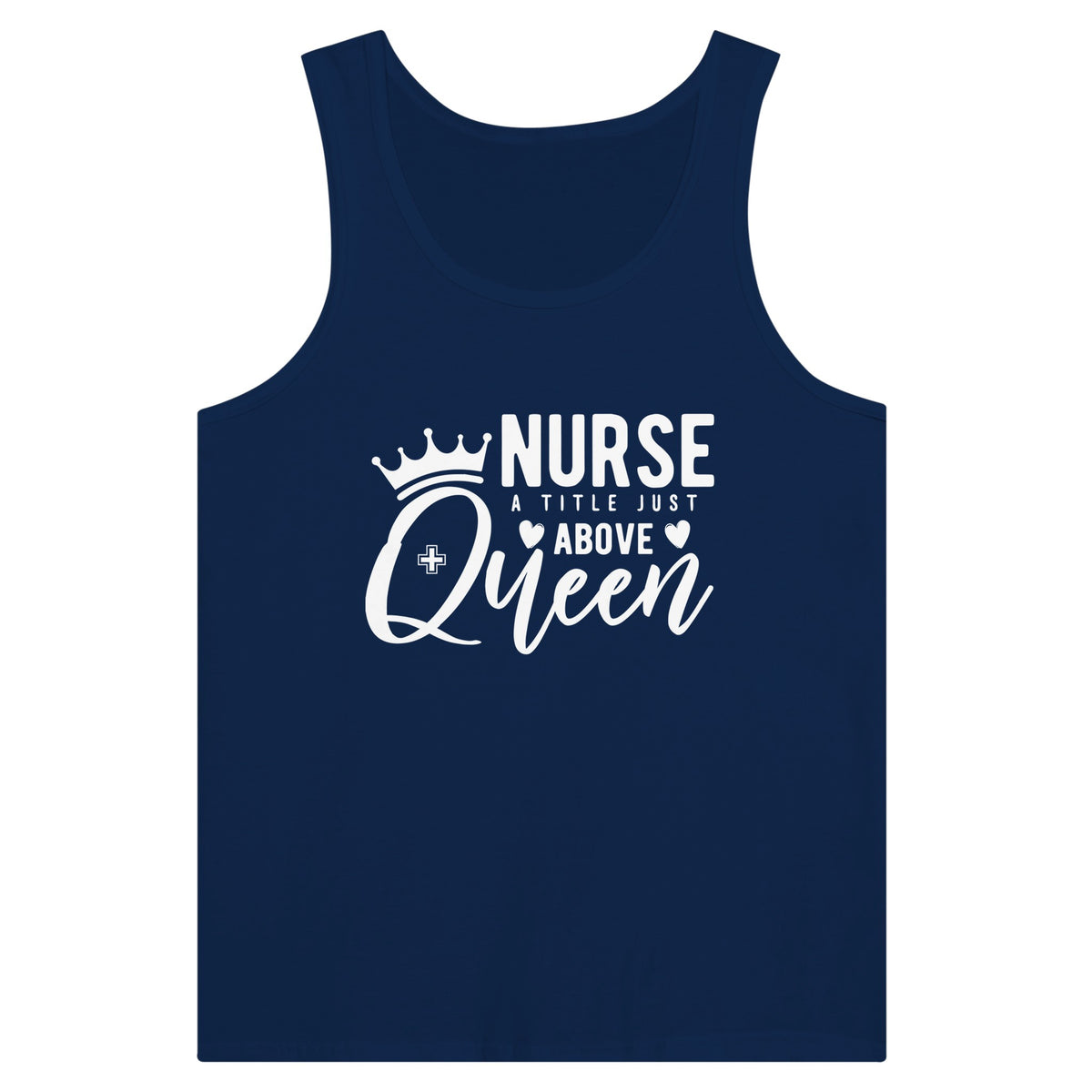 Royal Care - 'Nurse' Above Queen - Navy - Print Material