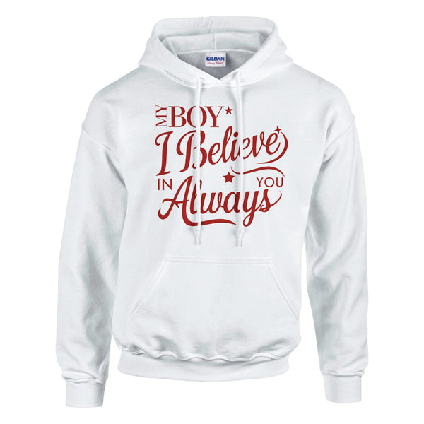 My Boy - A Father's Unwavering Faith in You - White - Hoodies