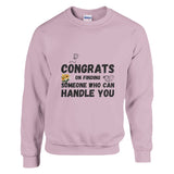 Handle With Care - Congrats Crewneck - Light Pink - Sweatshirts