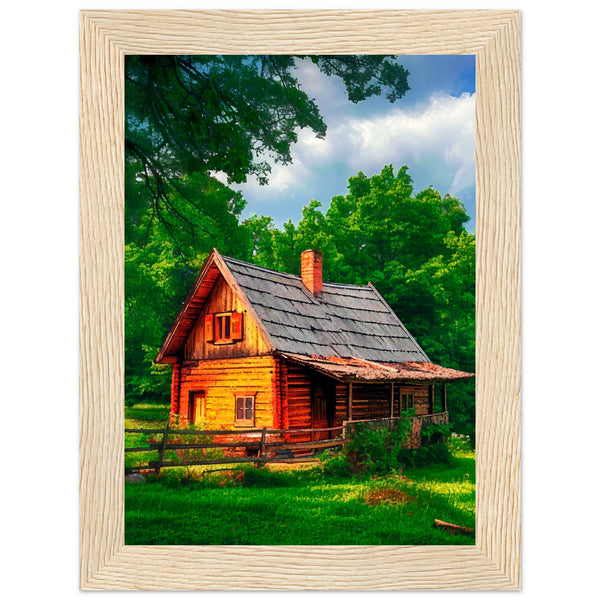 Peaceful Getaway - Framed Poster for Your Home - 13x18 cm 5x7″ Wood frame - Framed Posters