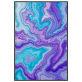 Agate Flow - Abstract Pattern Framed Poster - - Metal Framed Posters
