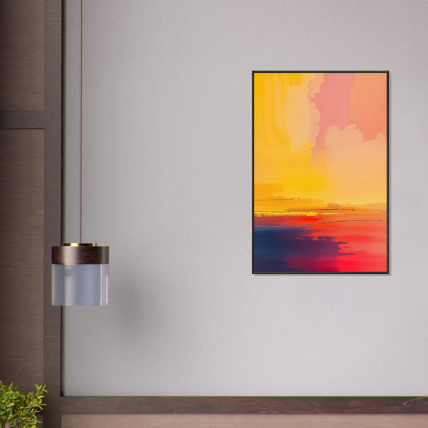 Painted Horizon Poster – Gift the Glow of Art - Default Title - Metal Framed Posters