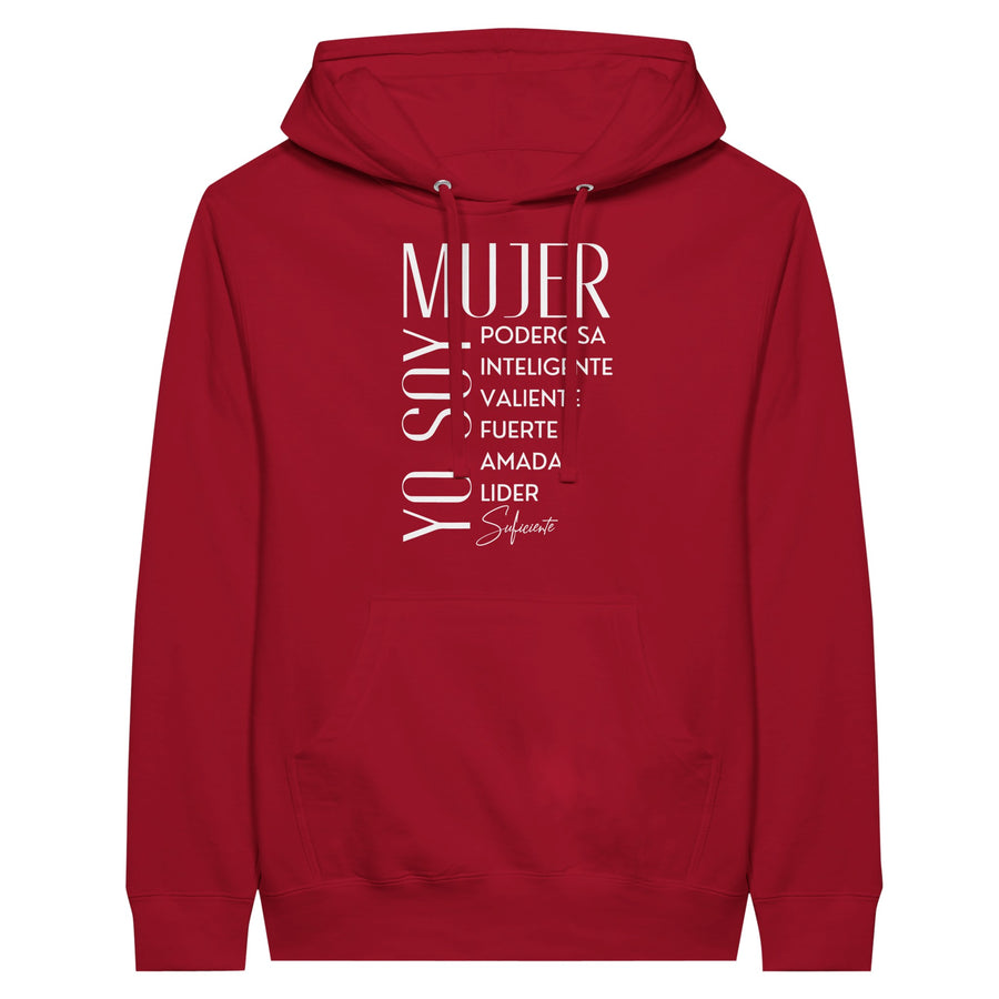 Mujer Empowerment Hoodie – Gift Her Strength - Red - Pullover Hoodies