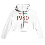 Customize Your Year - Women's Cropped Hoodie - White - Hoodies