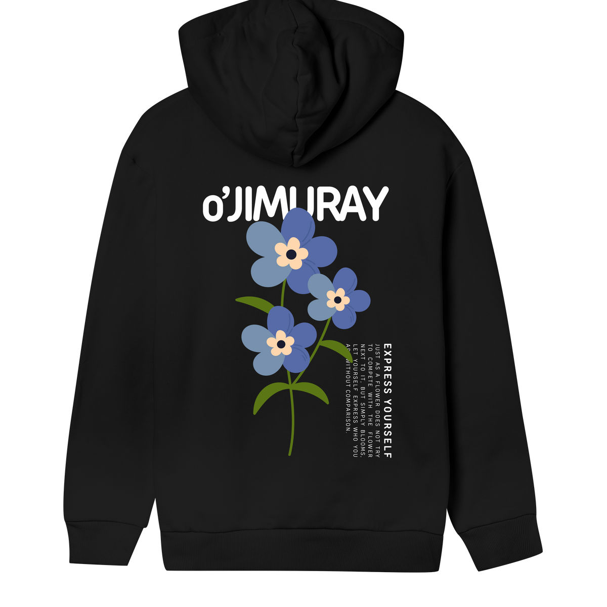 Floral Grace: Hoodie - - Hoodies