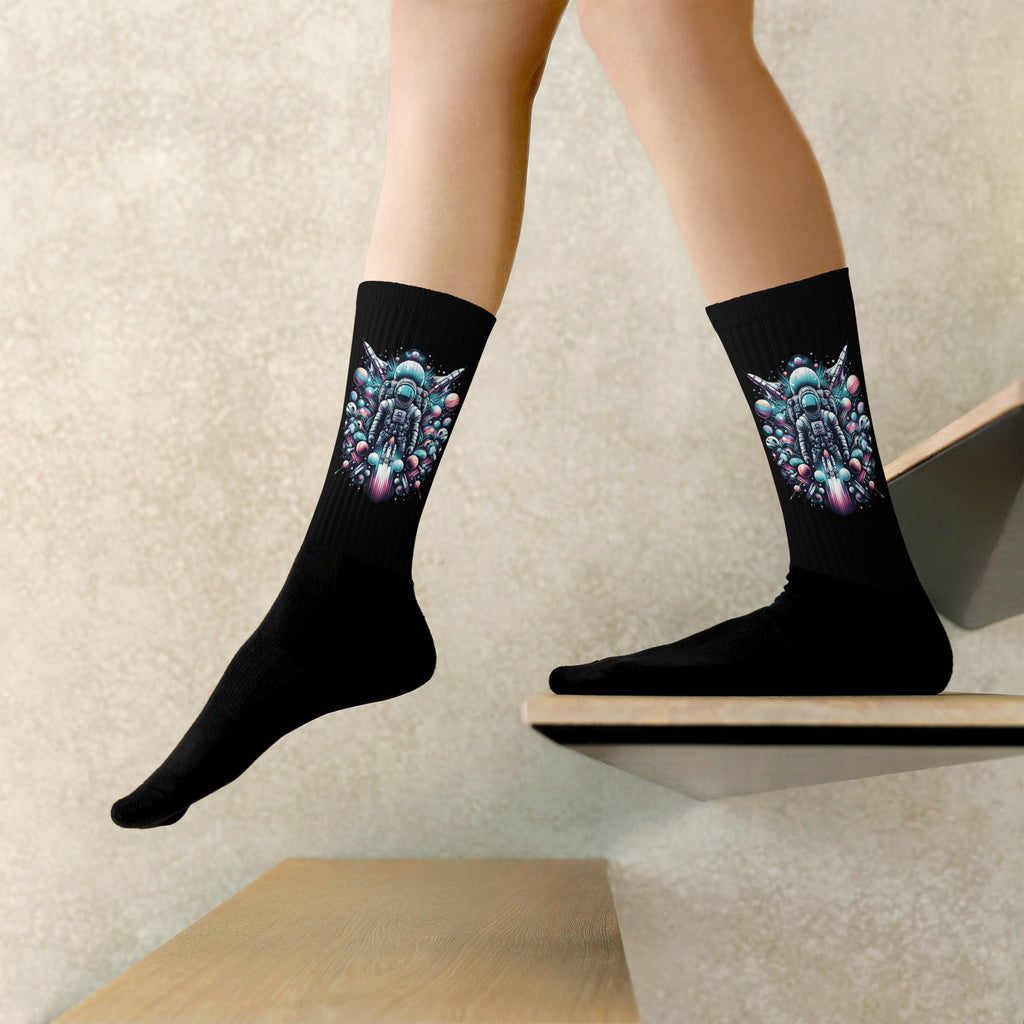 Galactic Voyage - Astronaut Crew Socks - XL - Socks