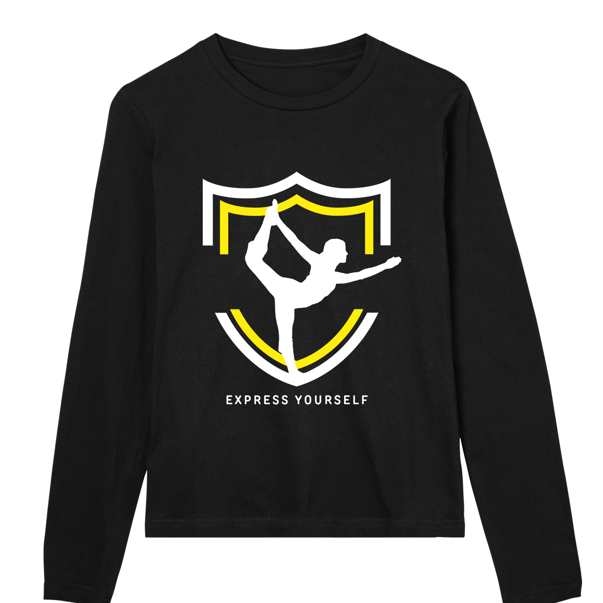 Shield of Expression Long Sleeve Tee - Black women - Long Sleeve T-shirts