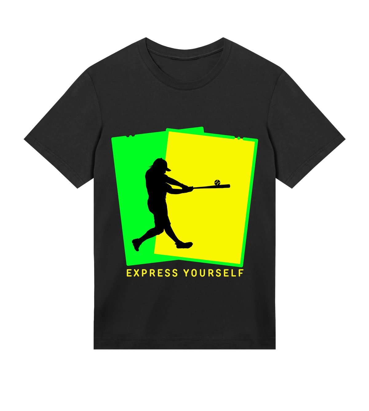 Bold Baseball Silhouette - Men's Regular T-Shirt - Black men - T-shirts