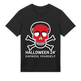 Red Skull Minimalist Design - Black men - T-shirts