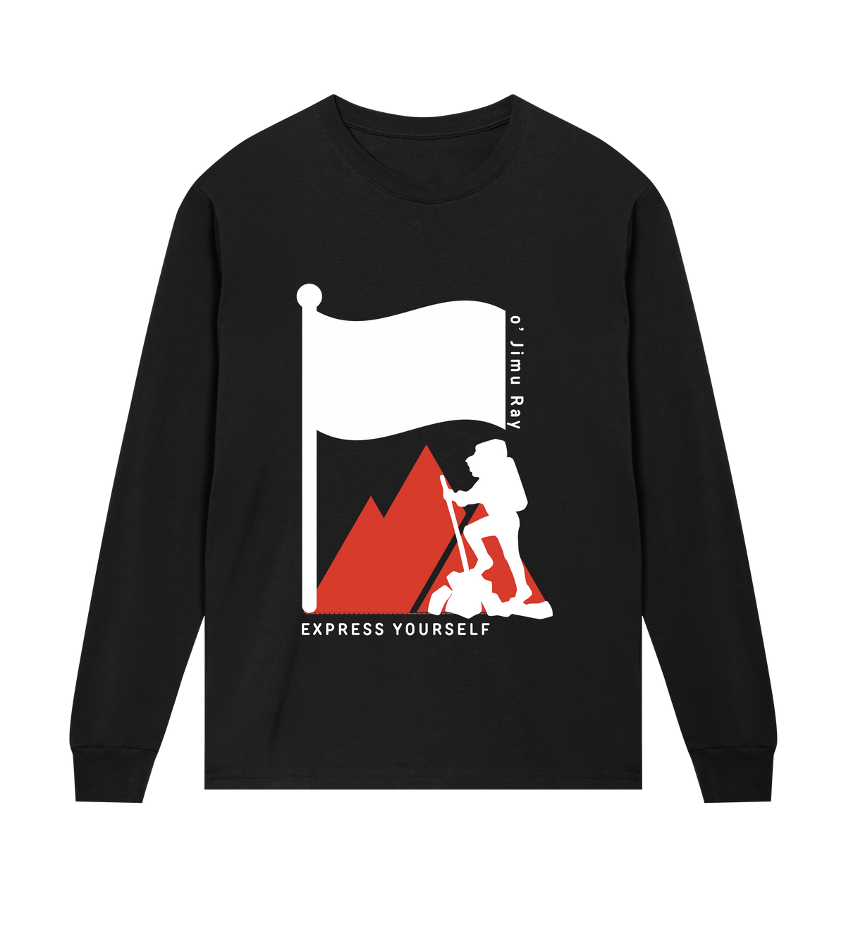 Mountain Majesty - Express Your Climb - Black men - Long Sleeve T-shirts