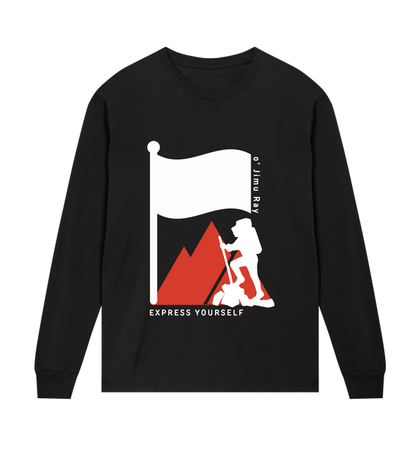 Mountain Majesty - Express Your Climb - Black men - Long Sleeve T-shirts