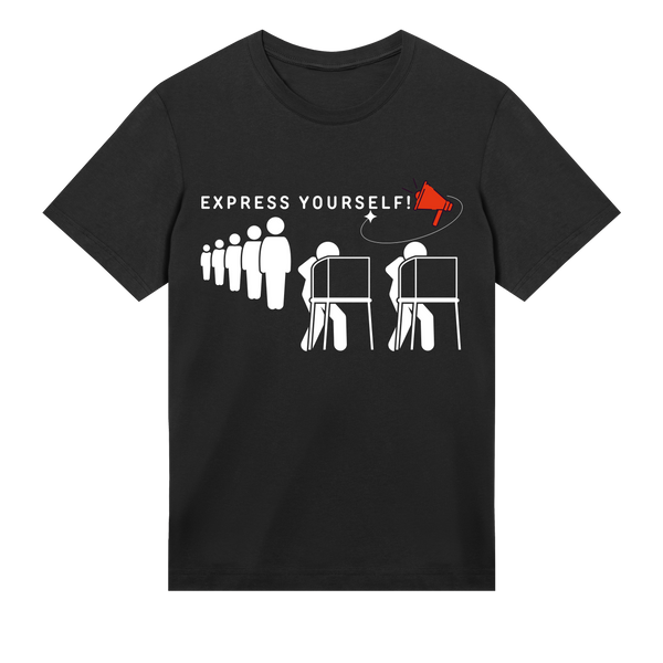 Expressive Megaphone Tee - Black men - T-shirts