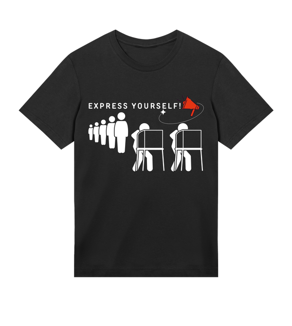Expressive Megaphone Tee - Black men - T-shirts