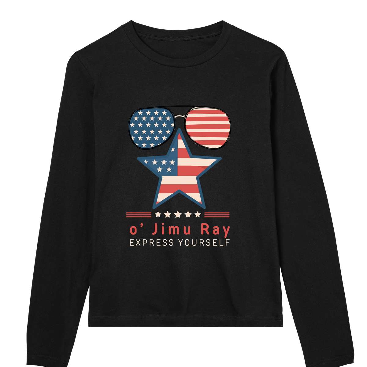 Patriotic Chic - Star-Spangled 4th July Special - Black women - Long Sleeve T-shirts