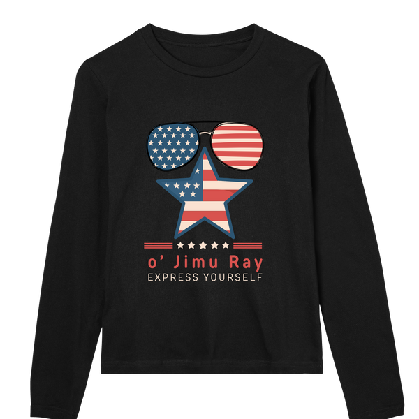 Patriotic Chic - Star-Spangled 4th July Special - Black women - Long Sleeve T-shirts