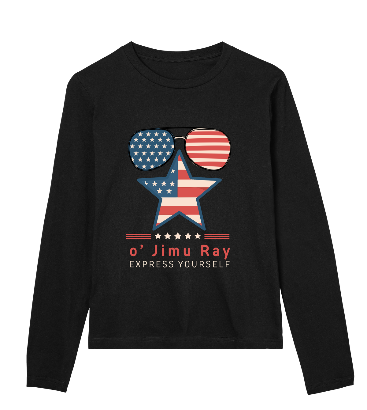 Patriotic Chic - Star-Spangled 4th July Special - Black women - Long Sleeve T-shirts