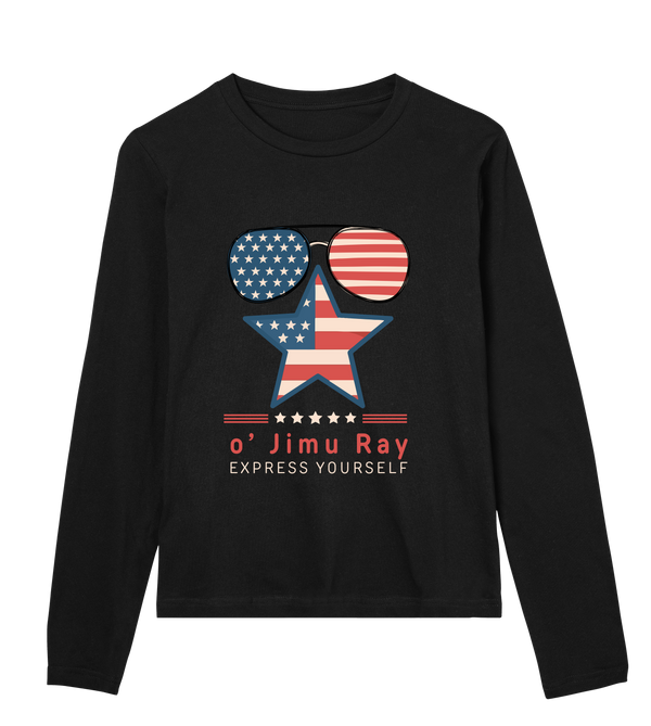 Patriotic Chic - Star-Spangled 4th July Special - Black women - Long Sleeve T-shirts