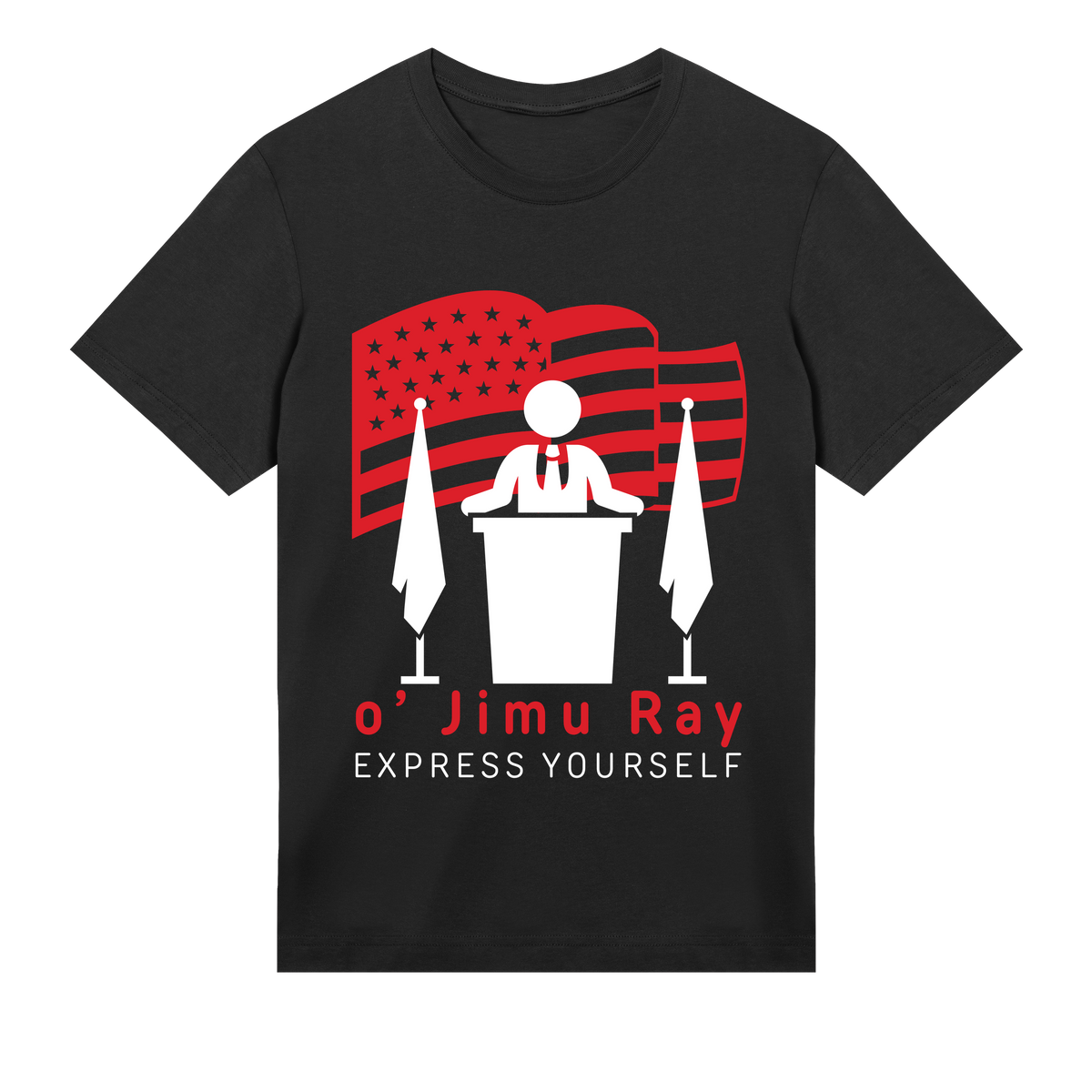 Iconic American Vibes - o' Jimu Ray 4th July Special - Black men - T-shirts