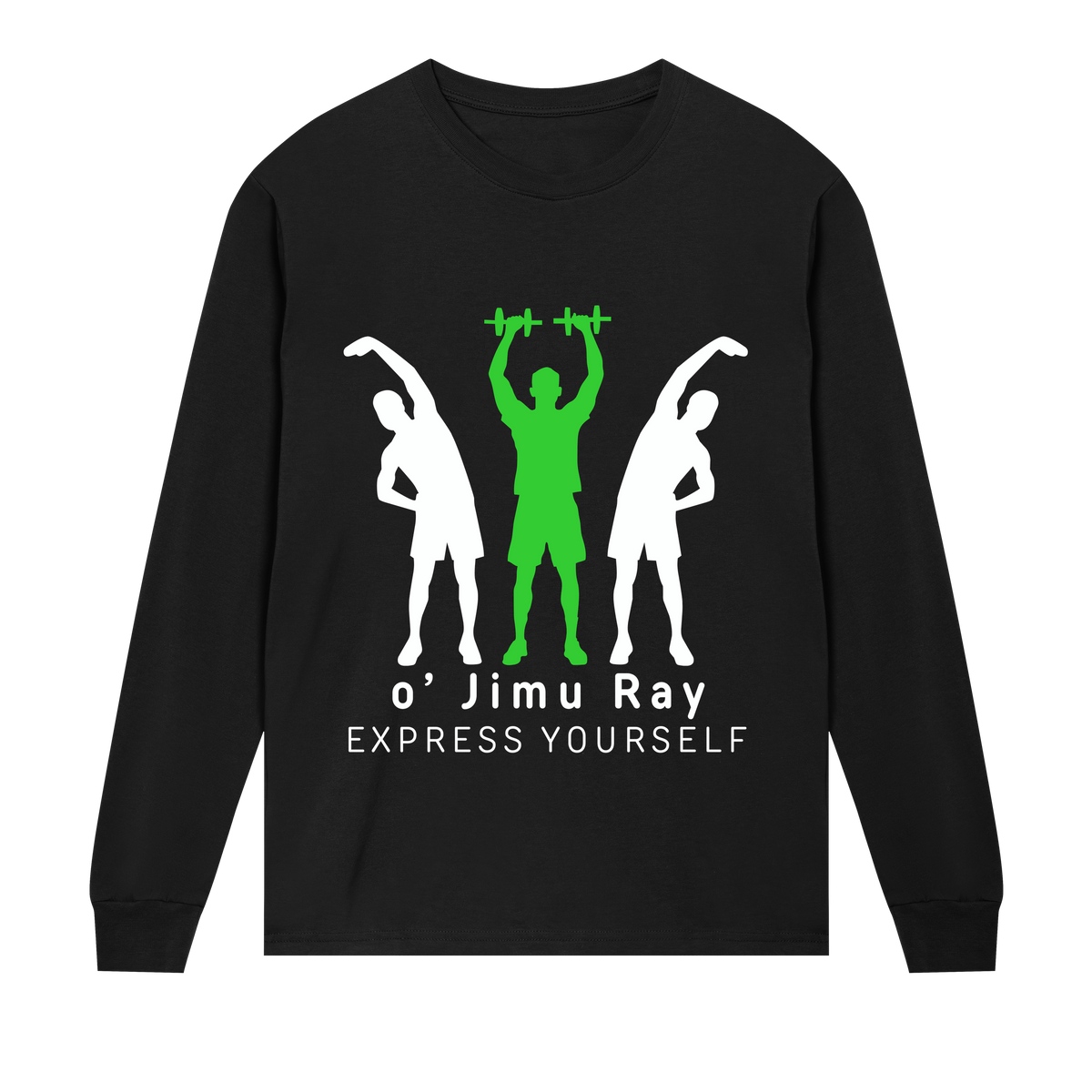 Empowerment Through Fitness Tee - Black men - Long Sleeve T-shirts