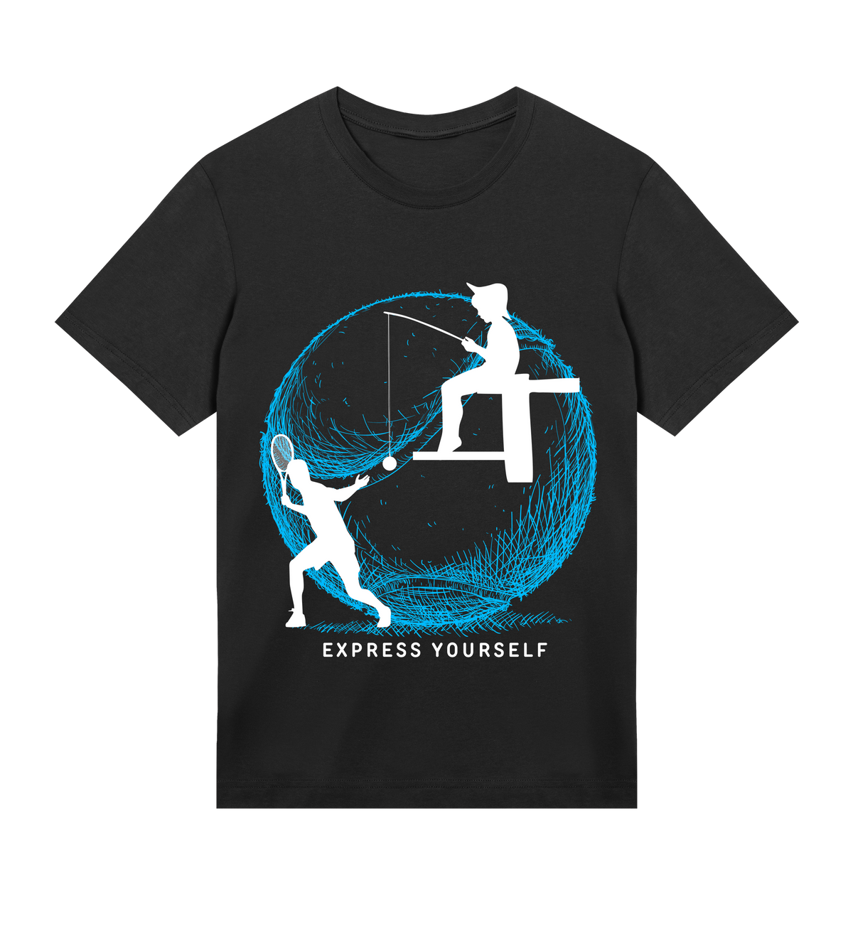 Tennis Flair - Bold Moves Tee - Black men - T-shirts