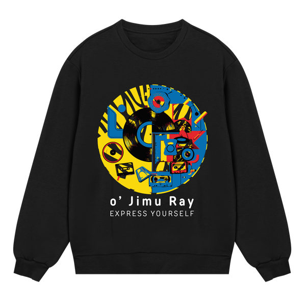 Music Memories - Bold Vinyl Design - Black men - Sweatshirts