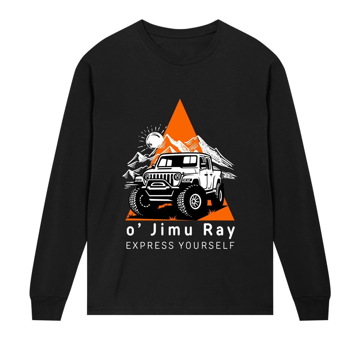 Off-Road Odyssey - Express Yourself - Black men - Long Sleeve T-shirts