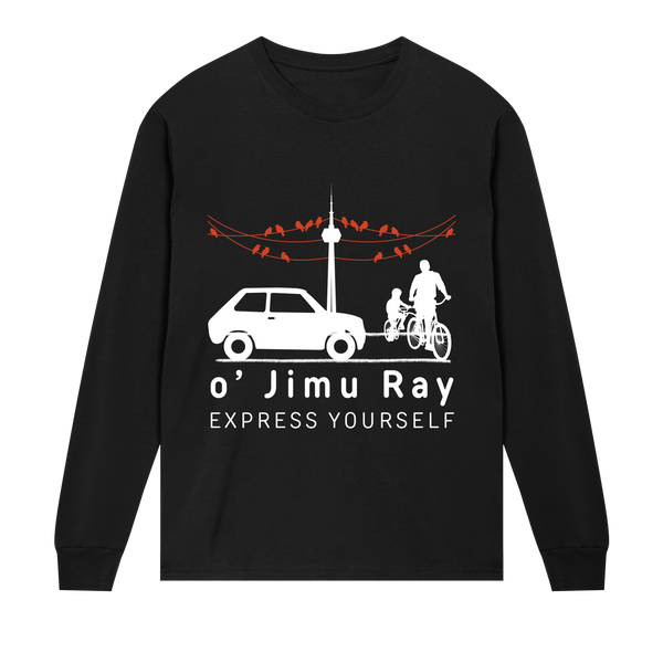 Evening Ride Silhouette Tee - Black men - Long Sleeve T-shirts