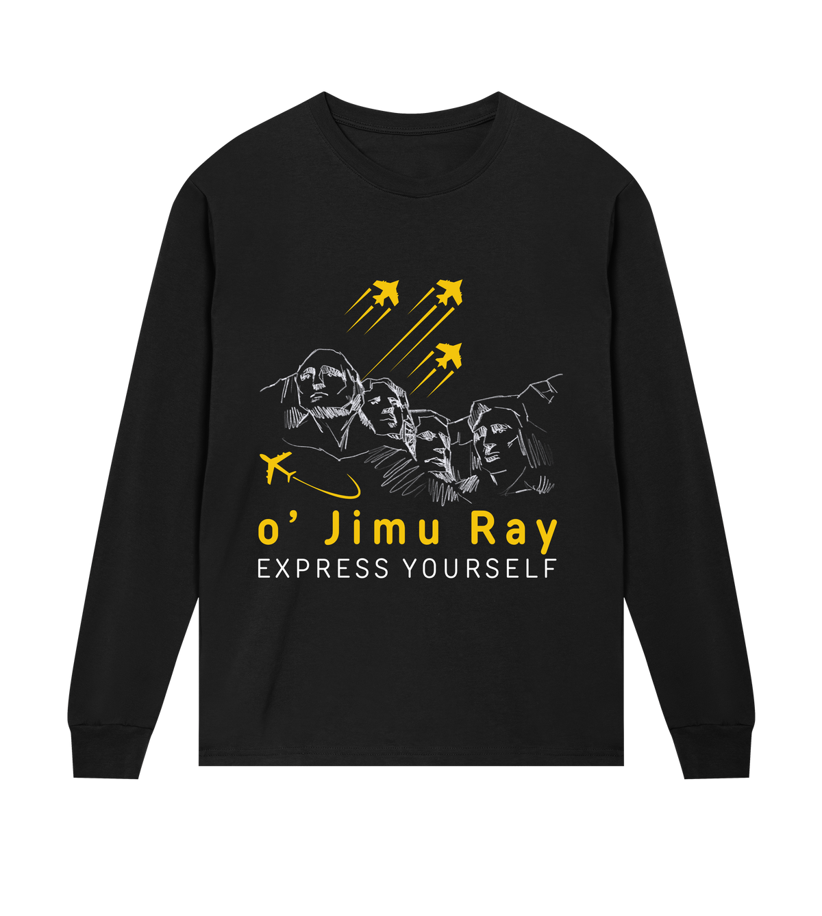 Sky High Spirit - o' Jimu Ray 4th July Special - Black men - Long Sleeve T-shirts