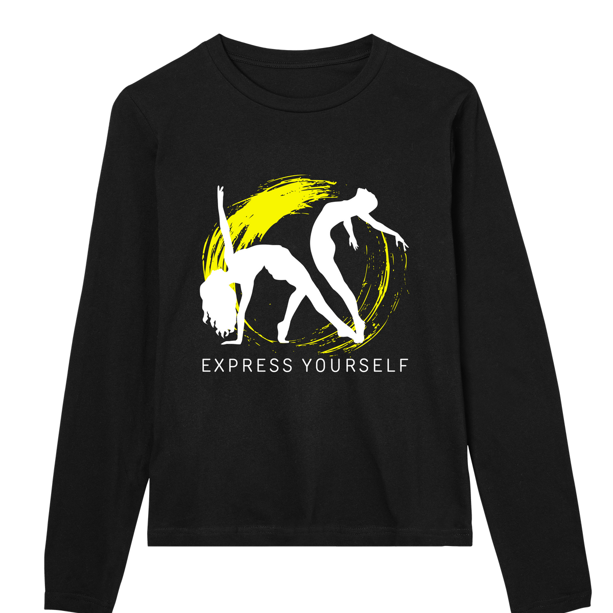 Dance of Expression Long Sleeve Tee - Black women - Long Sleeve T-shirts