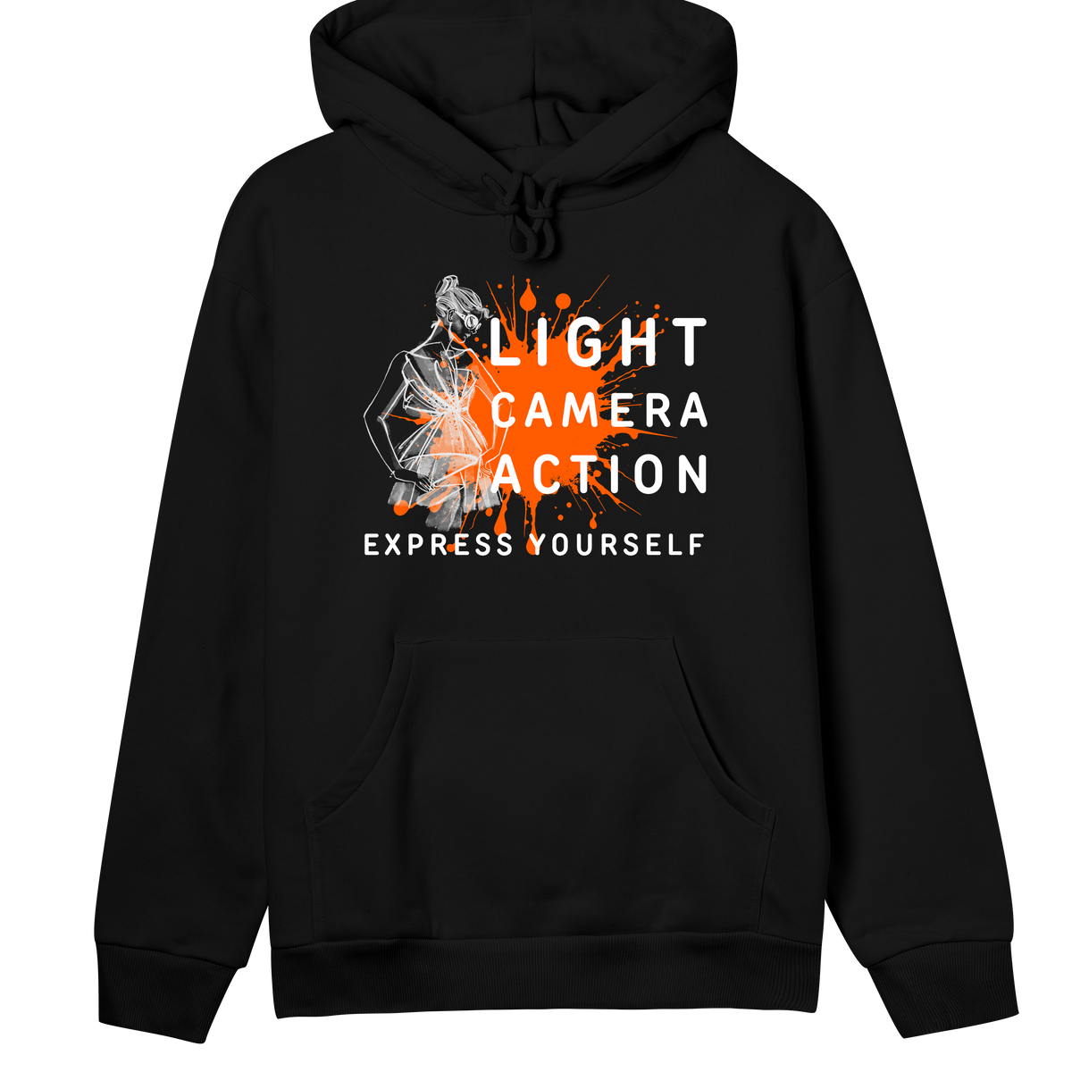 Lights - Camera - Fashion - Black women - Hoodies