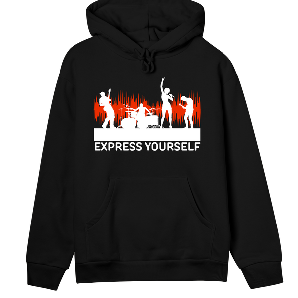 Sound-Wave Sensation - Express Yourself Hoodie - Black women - Hoodies