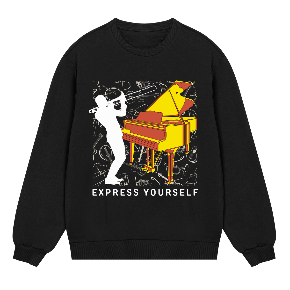 Jazz & Blues - Express Your Rhythm - Black men - Sweatshirts