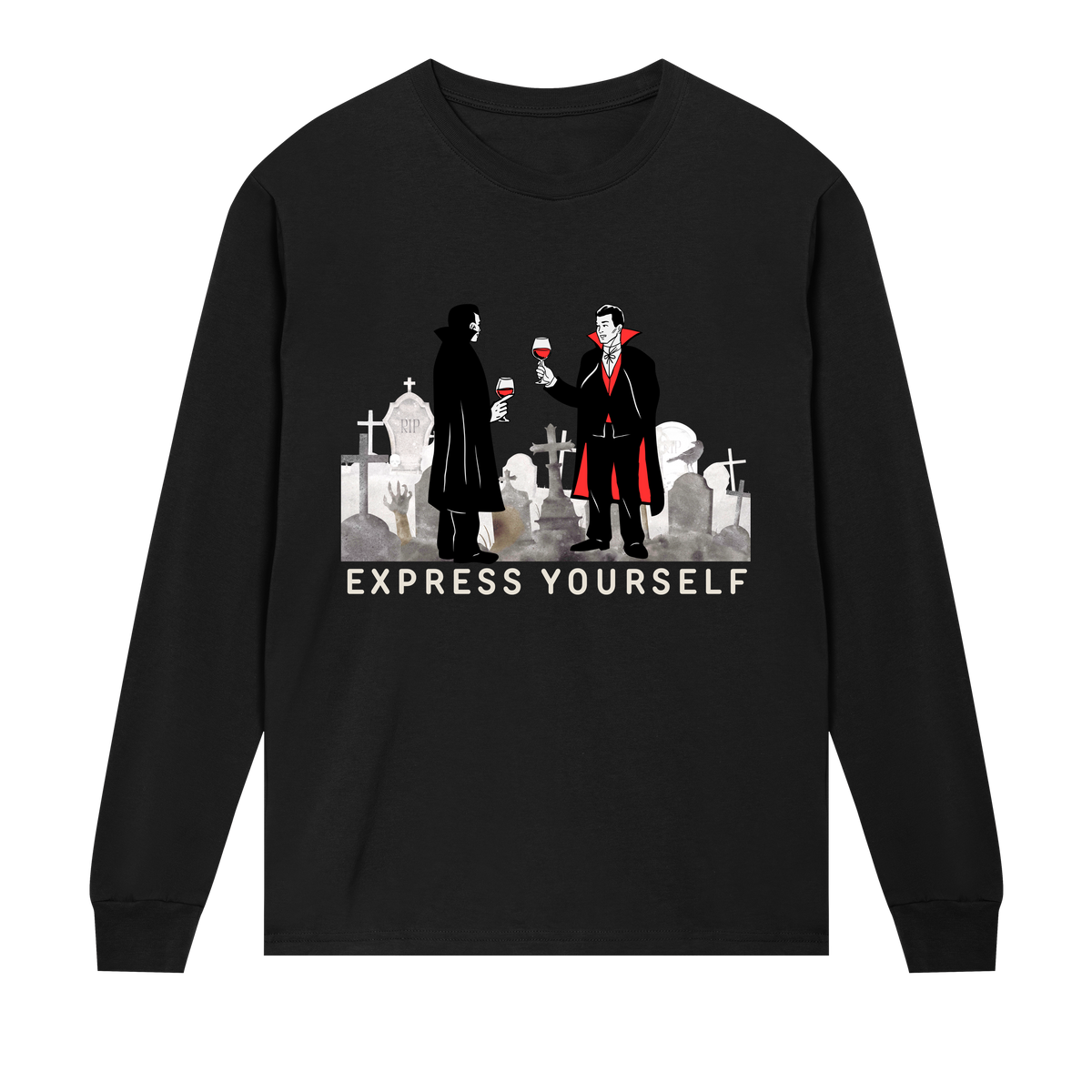 Vampire Celebration - Express Yourself - Black men - Long Sleeve T-shirts