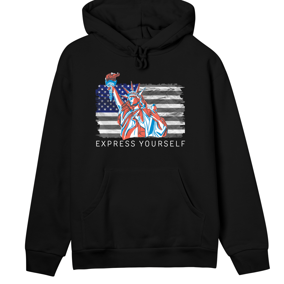 Liberty And Fashion - o' Jimu Ray - 4th July Special - Black women - Hoodies