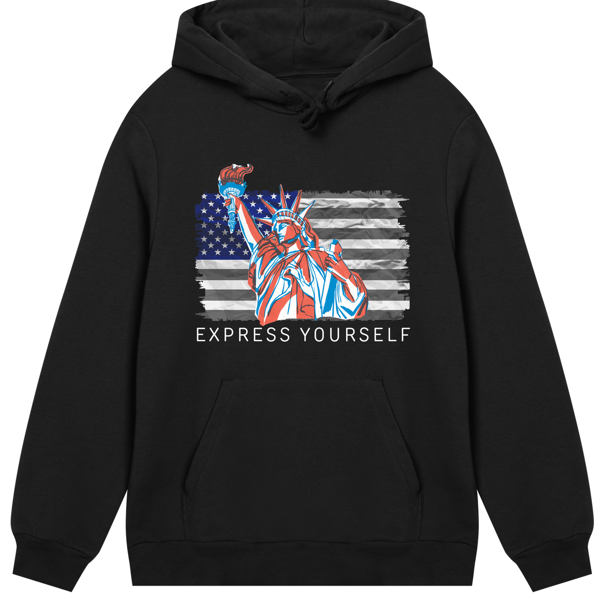 Liberty in Style - o' Jimu Ray 4th July Special - Black men - Hoodies