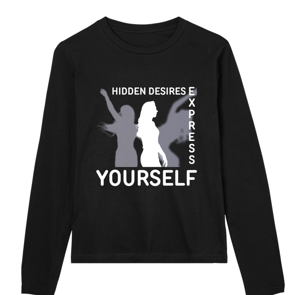 Minimalist Muse - Express Yourself Tee - Black women - Long Sleeve T-shirts