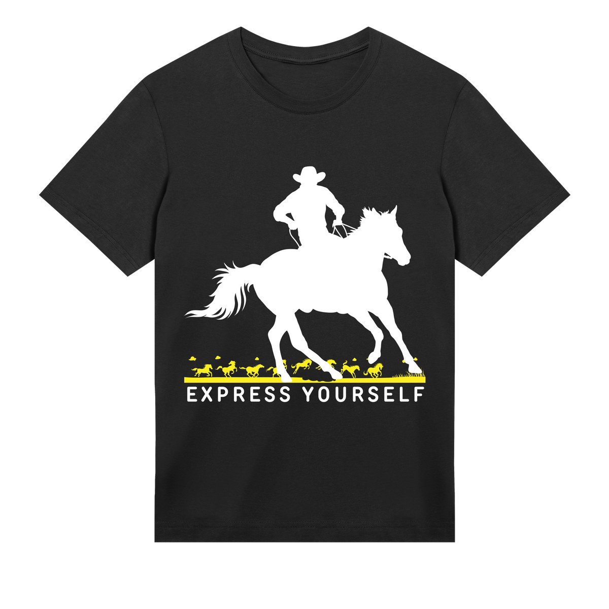 Ride with the Wild Spirit - Black men - T-shirts