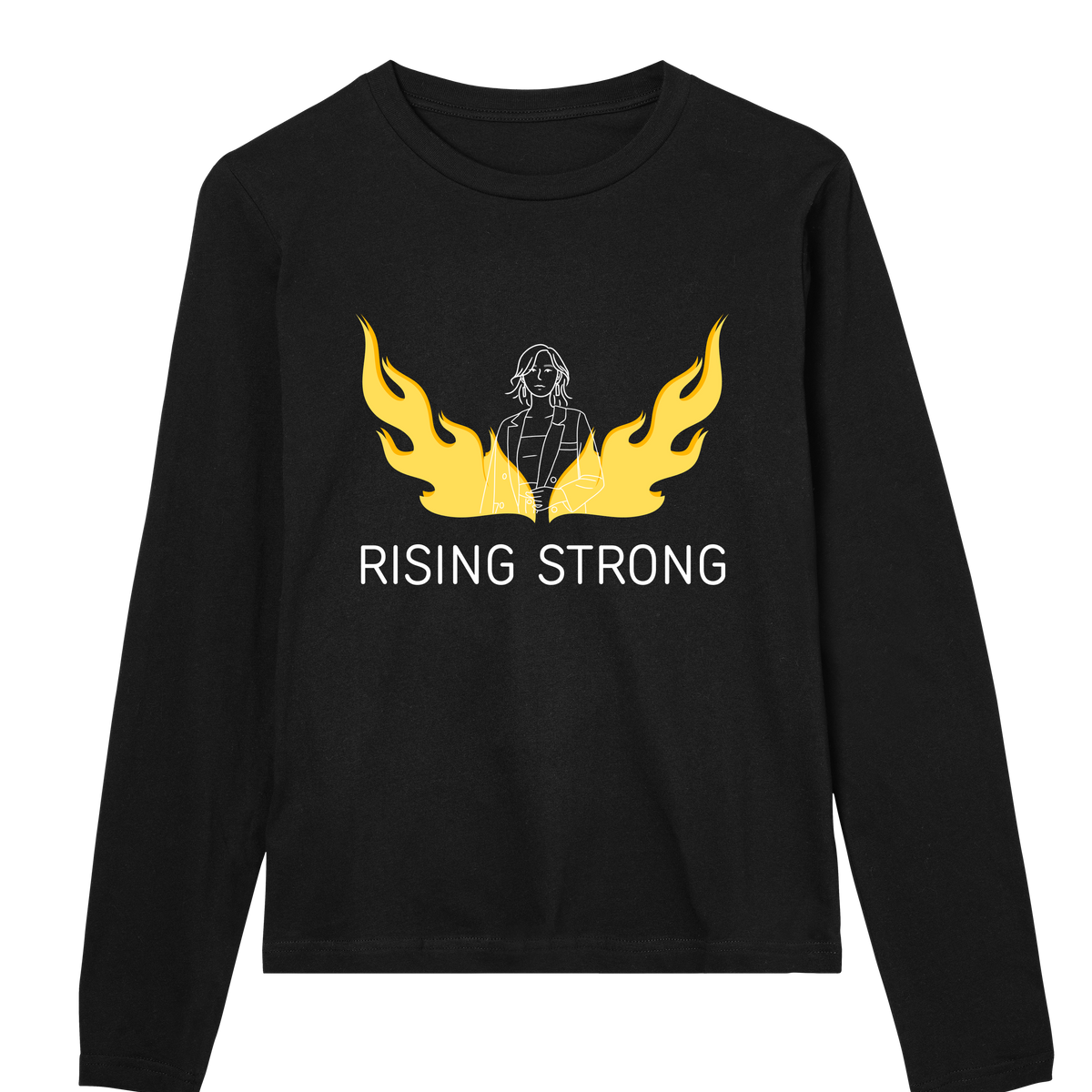 Embrace the Flames - Rise Strong Long Sleeve - Black women - Long Sleeve T-shirts