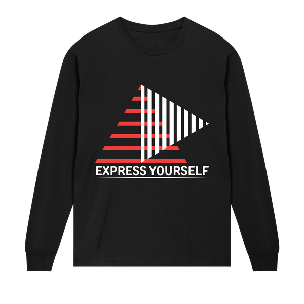 Bold Lines, Bold You - Express Yourself - Black men - Long Sleeve T-shirts