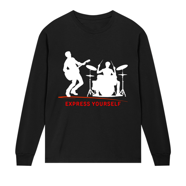 Rhythm of Style - Drummer Tee - Black men - Long Sleeve T-shirts